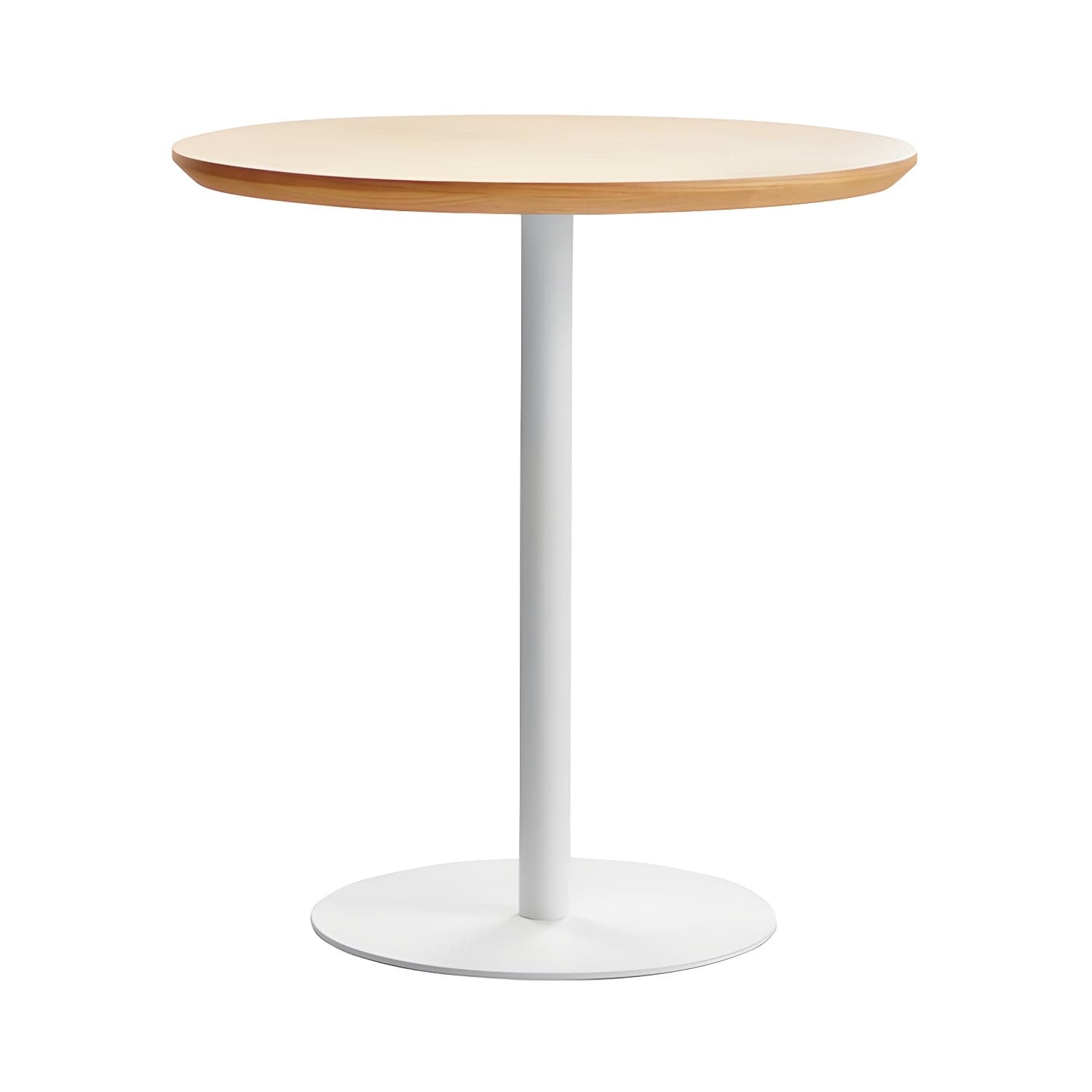 Round Tulip Base Casual Dining Table Four-Color Fixed Table with Solid Wood thumbnail 5