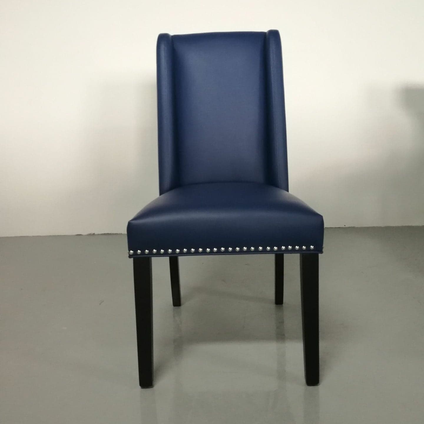 Flannel/Linen/PU Upholstered Stable Framed Armless Chair with Parsons Back and Nailhead Trim for Dinette in a Trendy Style thumbnail 3