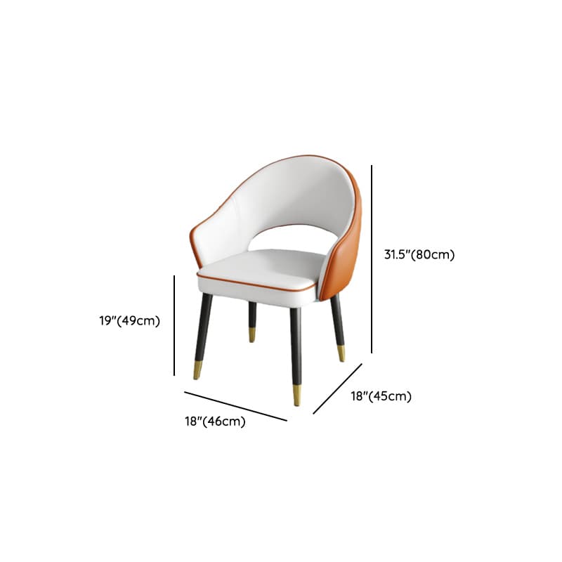 Modish Arm Chair with Ventilated Back, Padded Upholstery, Arms, and Steel Legs thumbnail 28