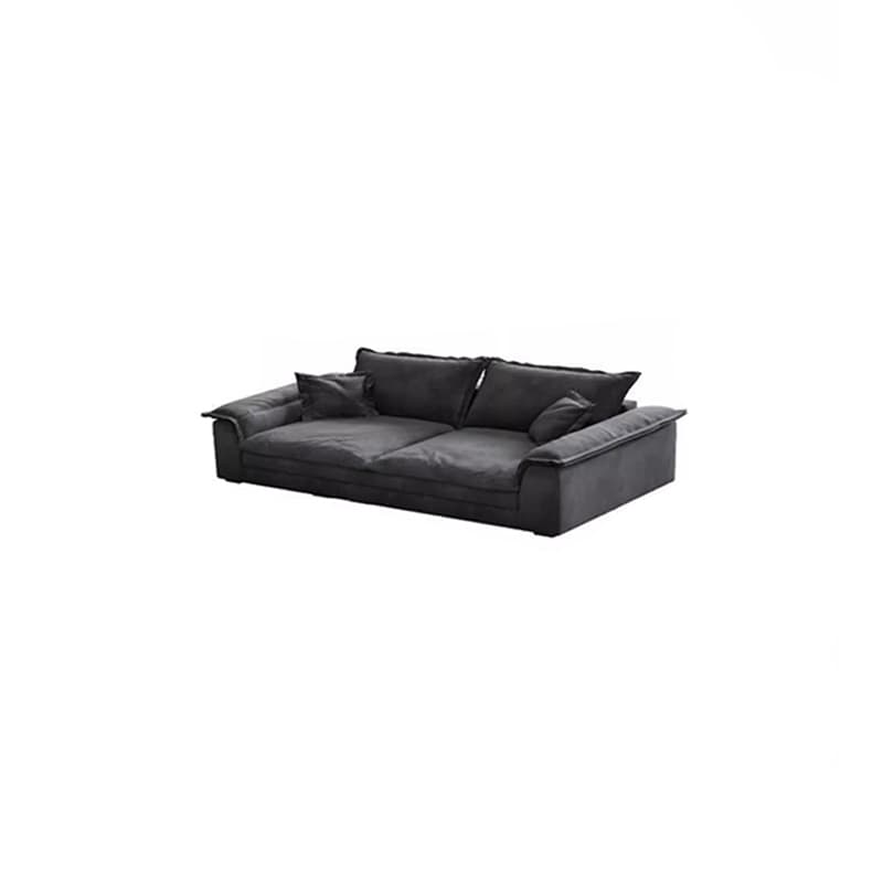 Modern Flared Arm Sofa with Water Resistant and Bolster Pillows thumbnail 7