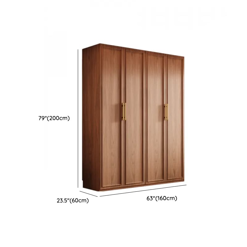 Acorn Minimalist Wooden Independent Wardrobe Closet with Soft Close Drawer, Soft Close Door, and Interior Shelves thumbnail 8