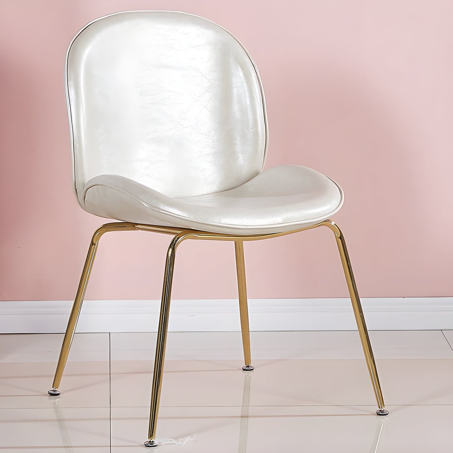 Metal Scandinavian Restaurant Side Chair Matte Finish Wingback Dining Chair thumbnail 10