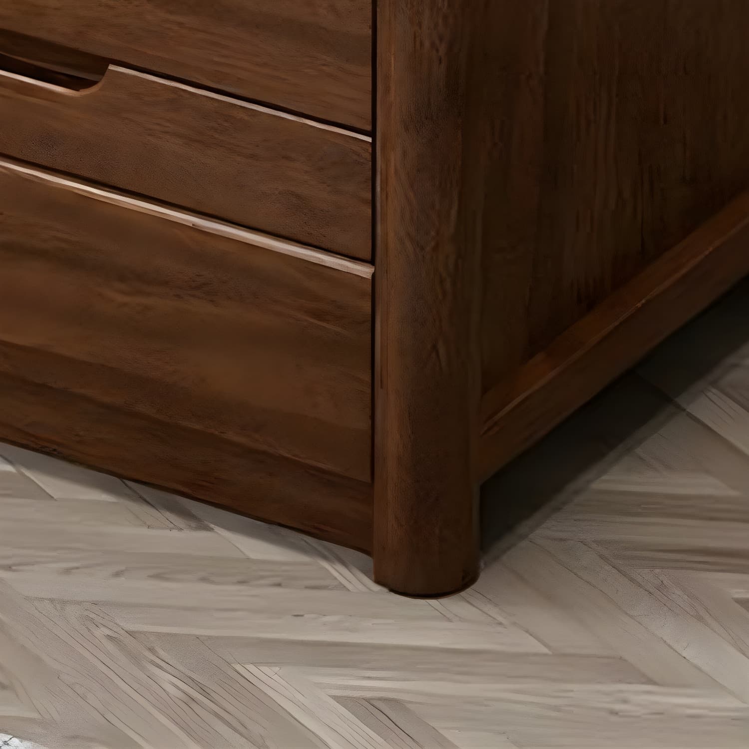 Traditional Wood Dresser with Drawers - Narrow Vertical Design - 40cm Width - Self Close Glides thumbnail 11