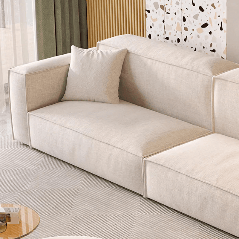 Straight/L-Shape Cotton Upholstered Sofa Couch/Corner Sectional with Horizontal/Left Orientation thumbnail 3