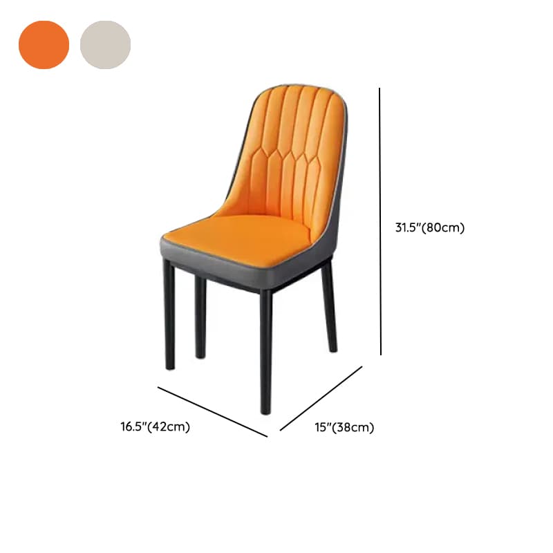 Dining Table Set with Rectangular Slate Top, 4 Legs, Padded Chair, and Back thumbnail 10