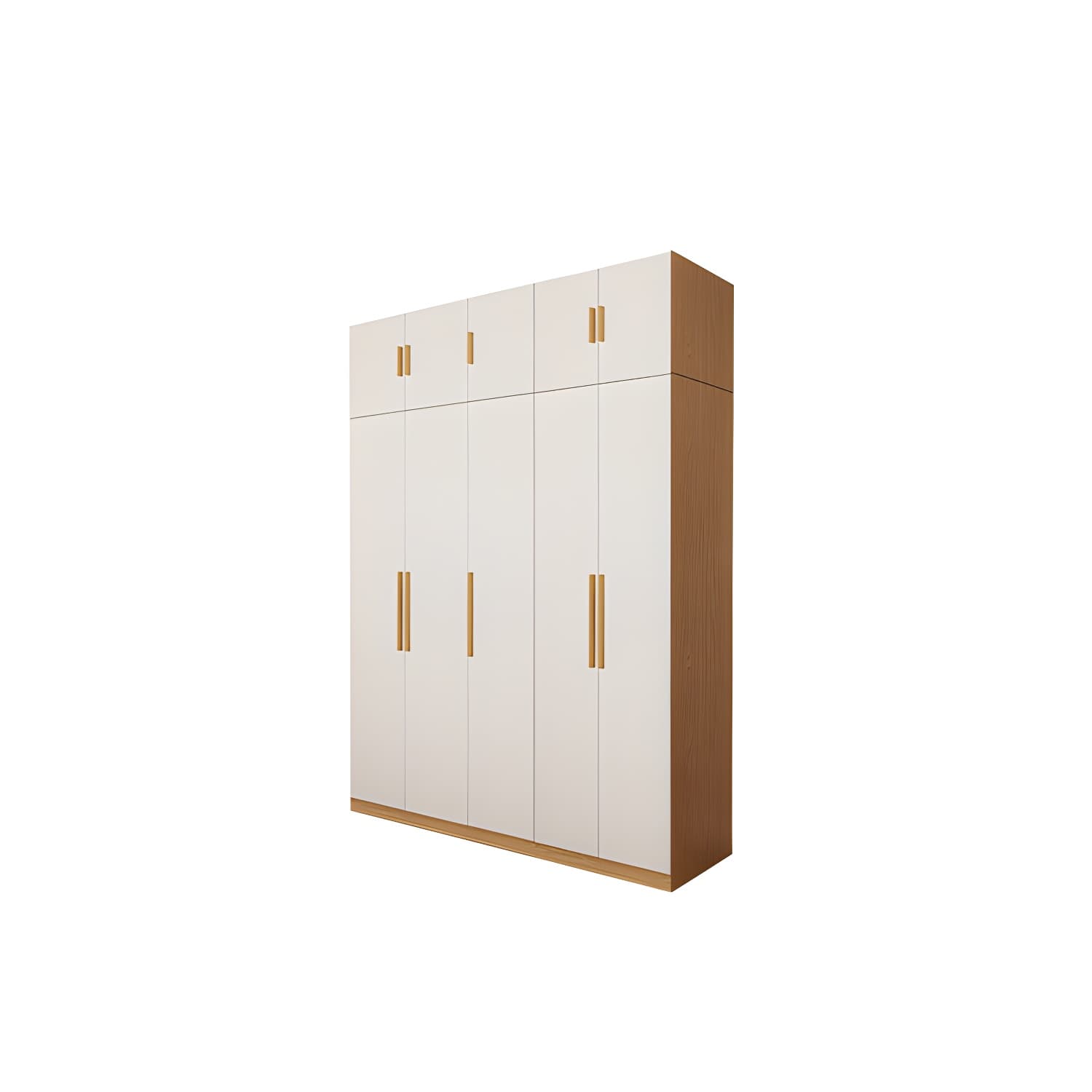 Contemporary Style Wardrobe Wooden Bedroom Closet with Hinged Door thumbnail 9