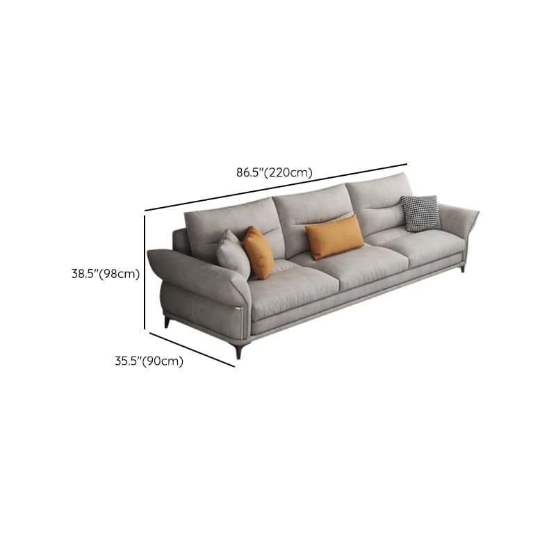 L-Shape/Straight Reversible/Horizontal Sofa Chaise/Sofa with Natural Wood Frame for Seats 5 thumbnail 11