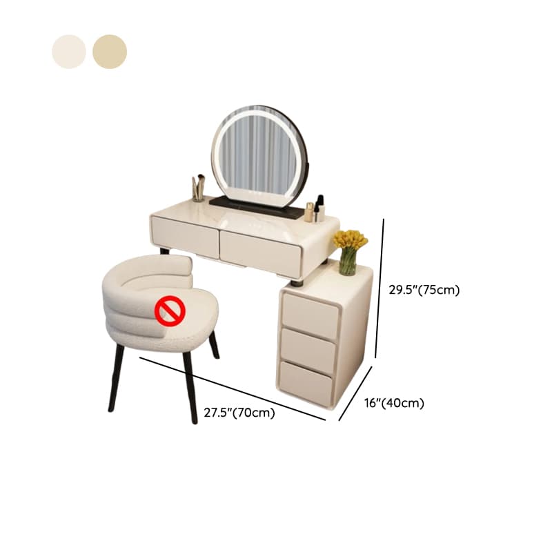 Trendy Standard/Small Vanity Set with Light Up Mirror and Adjustable Touch Lighting thumbnail 8