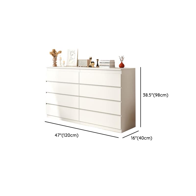 Art Deco White Bleached Wood Vertical/Horizontal Bachelor Chest with Chalk 10 Drawers/8 Drawers/4 Drawers thumbnail 13