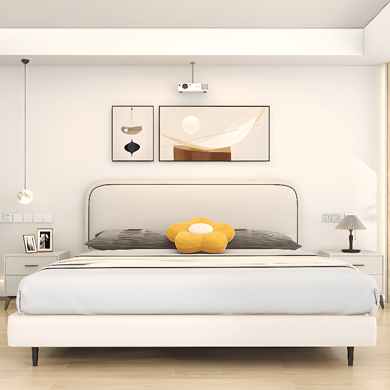 Simplistic Free-standing Standard Twin(38"W x 75"L) Panel No Distressing With Legs in Wood and Sponge thumbnail 11