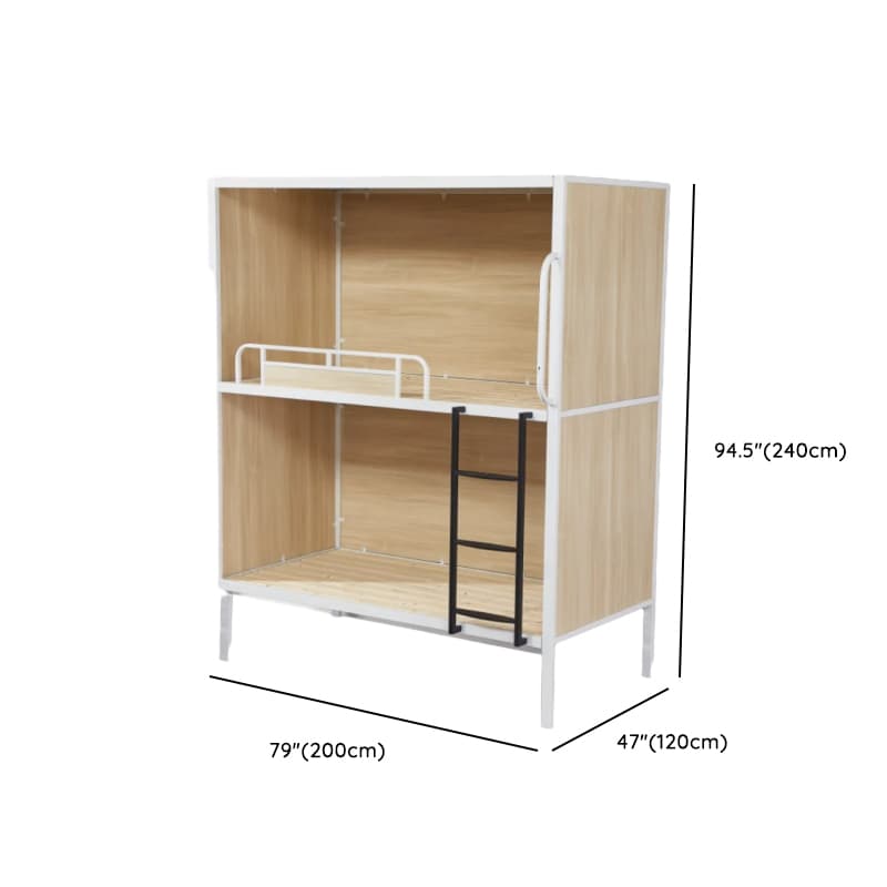 Minimalist High Bed Frame with Mattress and Guard Rail thumbnail 17