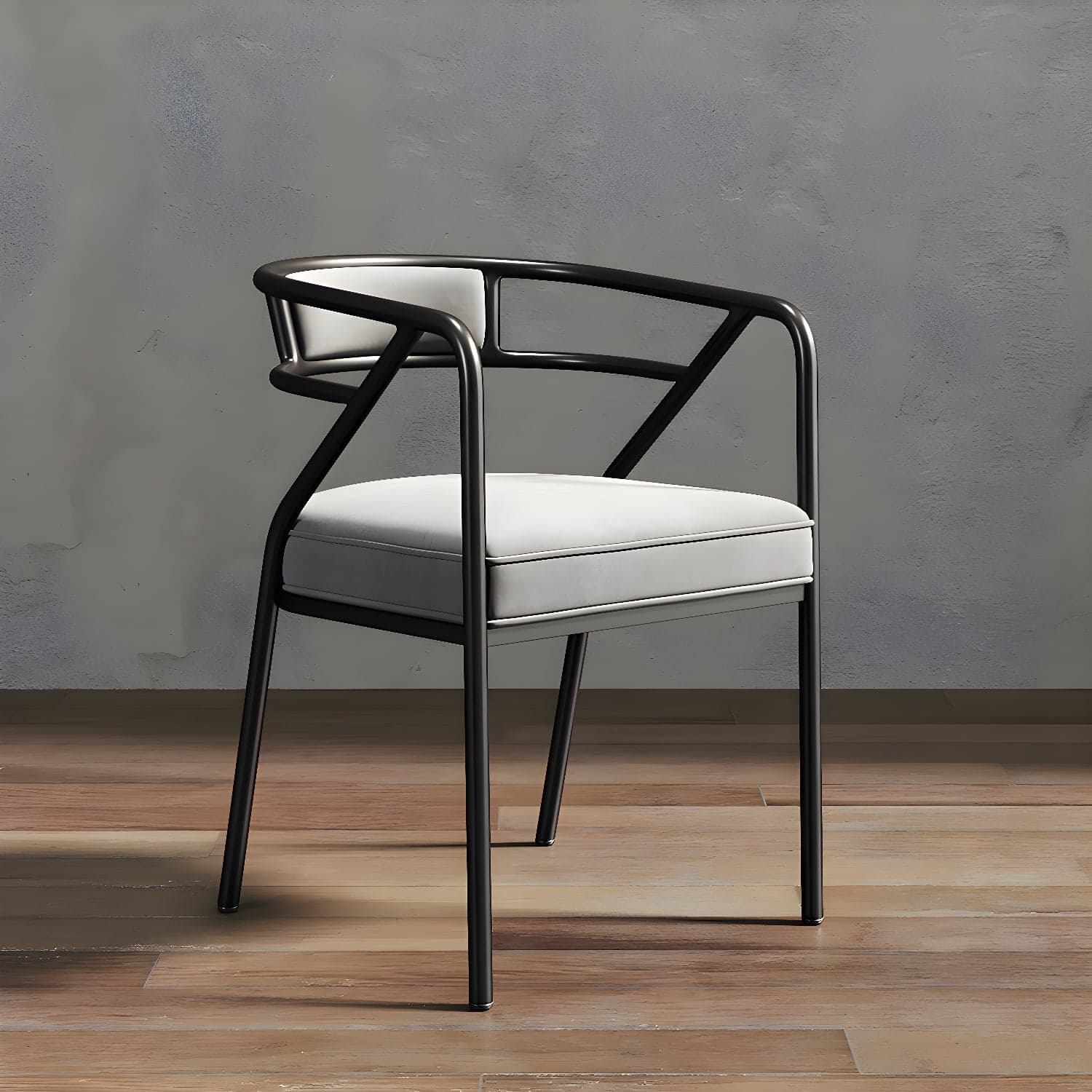 Glam Dining Chair Open Back Upholstered Dining Side Chair with Metal Legs thumbnail 17