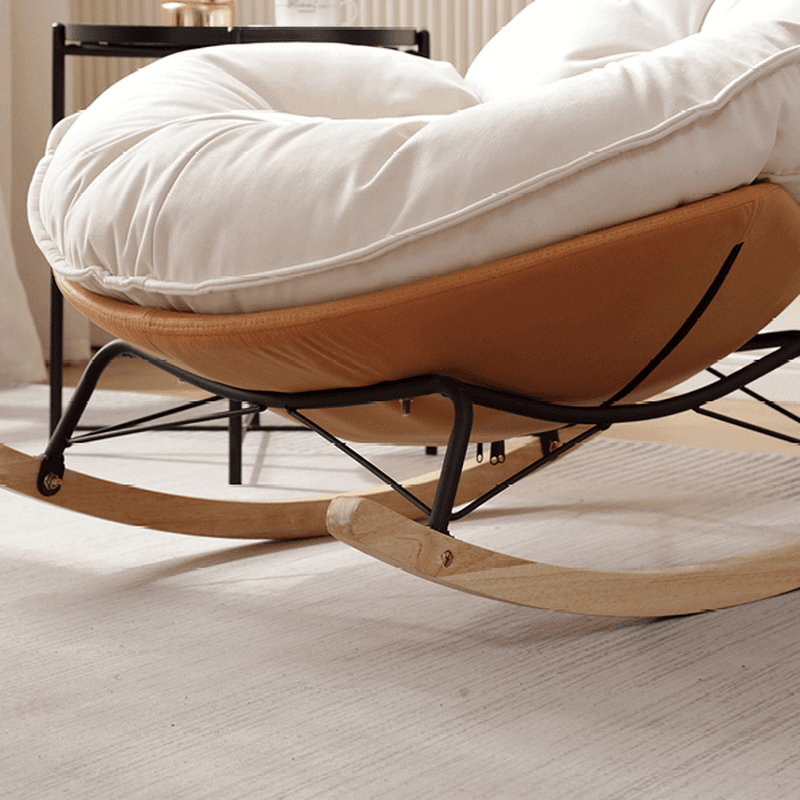 Chalk Simple 2 Piece Set Rocking Chair with Ottoman, Scratch-tolerant and Padded Upholstery thumbnail 17