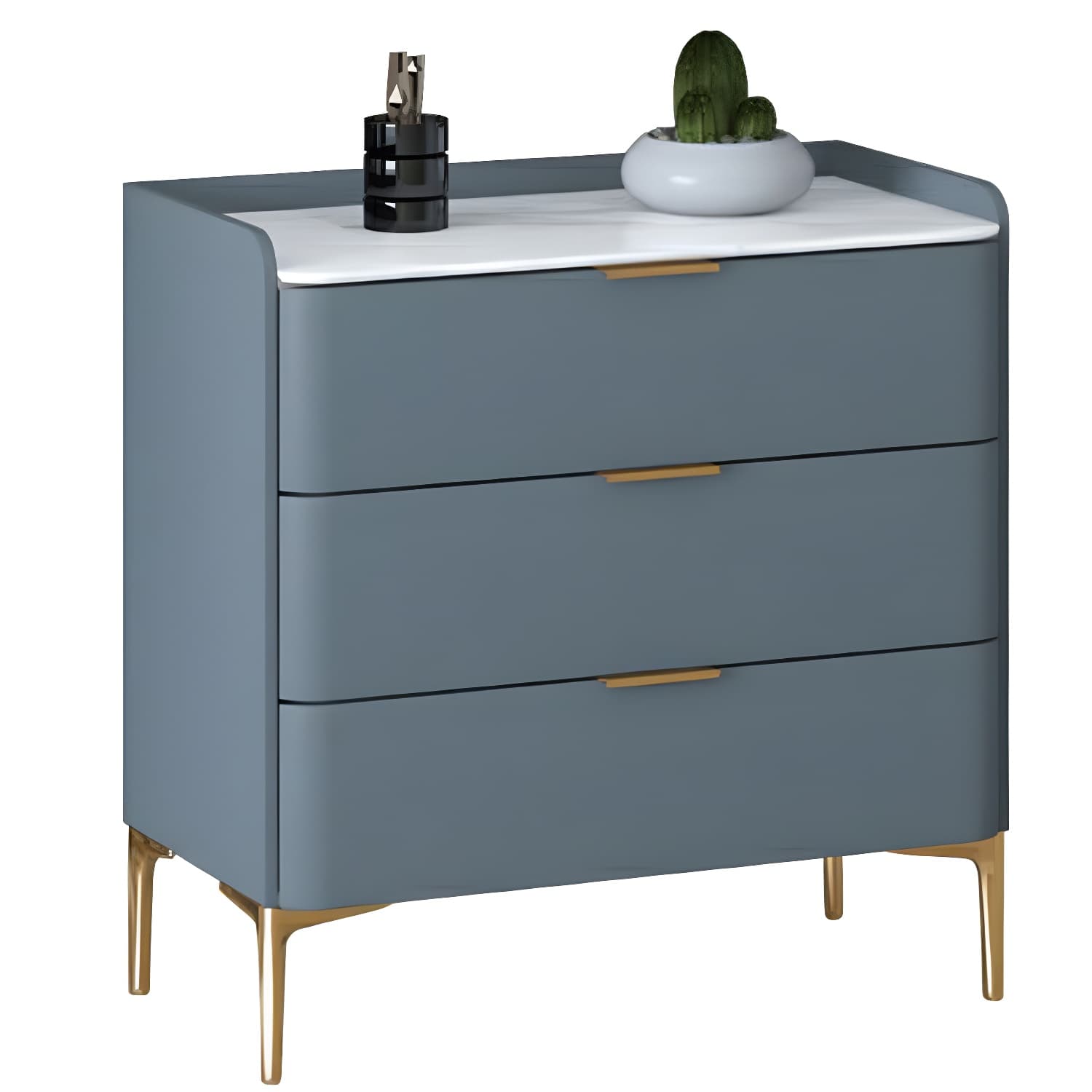 Modern Pine Wood Dresser with Drawers and Soft Close Glides in Narrow Design