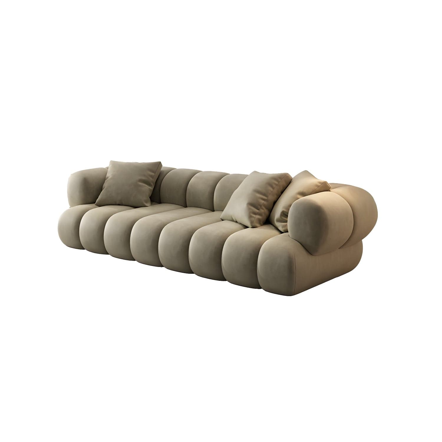 Scandinavian Green Sofa with Tuxedo Arm and Sewn Pillow Back thumbnail 10