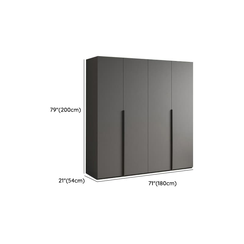 Modern Light Gray Wardrobe Closet Timber Soft Close Drawer Soft Close Door Interior Shelves thumbnail 13