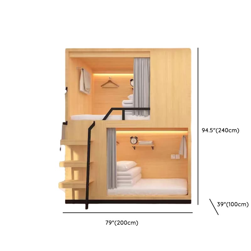 Minimalist High Bed Frame with Mattress and Guard Rail thumbnail 12