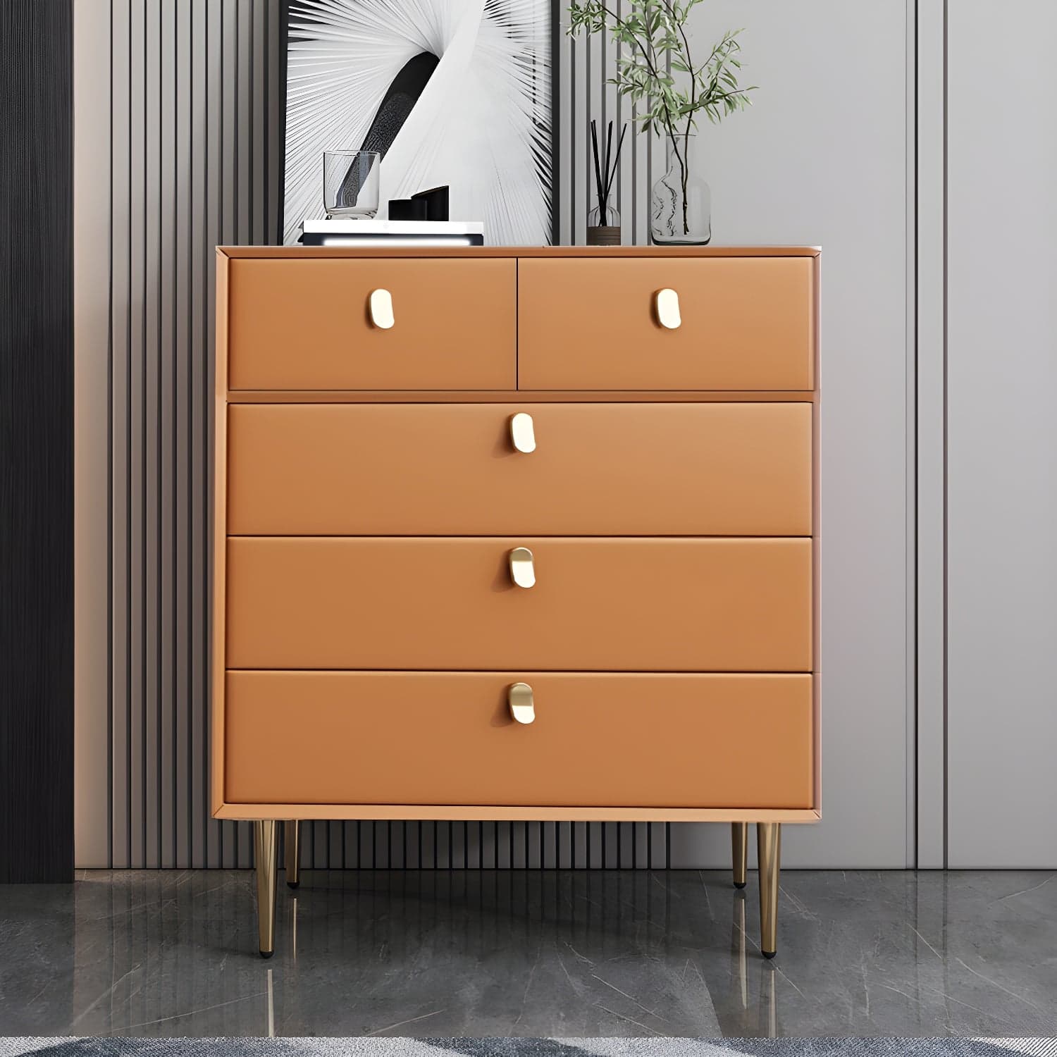15.6-inch W Storage Chest Classic Glam Dresser with 5/6/7/9 Drawers thumbnail 6