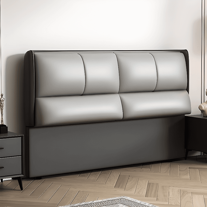 Modish Style Panel Headboard in Pine Wood with No Distressing, Rectangle Shape for King/Twin XL/Queen Bed, Featuring Sponge Upholstery Fill and Standard Height thumbnail 3