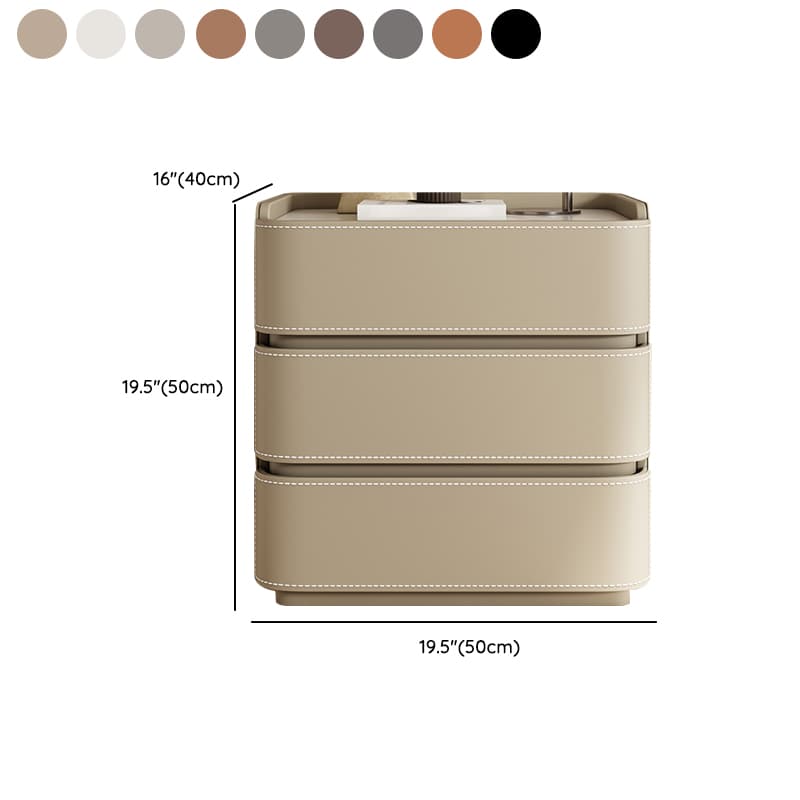 Scandinavian Bedside Cabinet Nightstand with Sintered Stone Countertop thumbnail 18