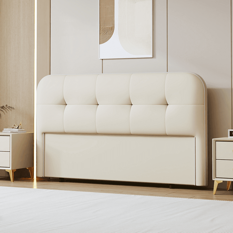 Modern Simple Style Panel Headboard with No Distressing, Piled Tufted Rectangle Design for King/Queen/Twin XL Bed, Featuring Sponge Upholstery and Standard Height thumbnail 5