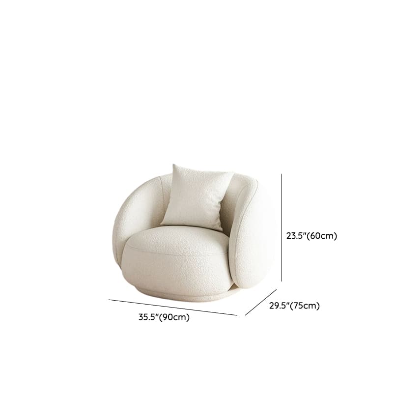 Scandinavian Style Standard 21-28 inches White Wood Sofa Without Storage, No Distressing thumbnail 16