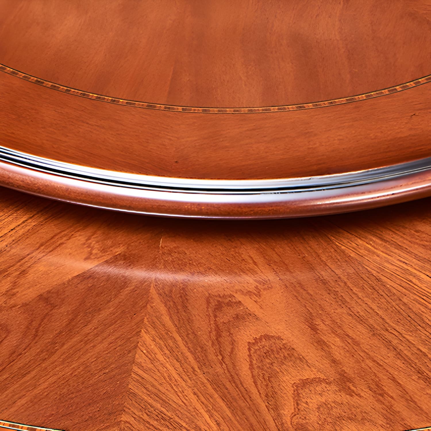 Rubberwood Base Victorian Round Table Pedestal Base Table for Dining Room thumbnail 8