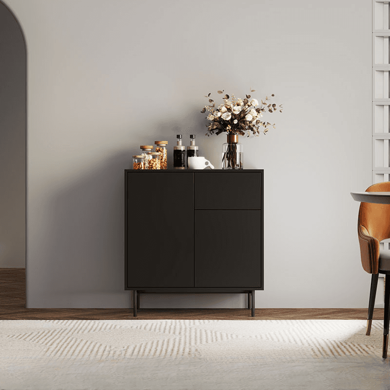 Ground Design Narrow Server with 2 or 1 Drawer, Drawers Storage, Alterable Shelf, and 3 or 2 Doors Tabletop thumbnail 1