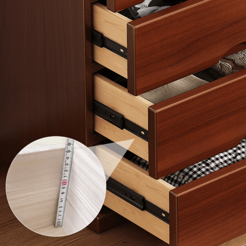 Simple Raw Wood Double Dresser with Multiple Drawer Configurations - Horizontal/Vertical thumbnail 10