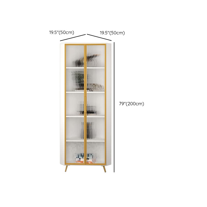 Art Deco Unattached Utility Storage Cabinet with Hydrophobic, Lighting, and Dove Grey Top thumbnail 16