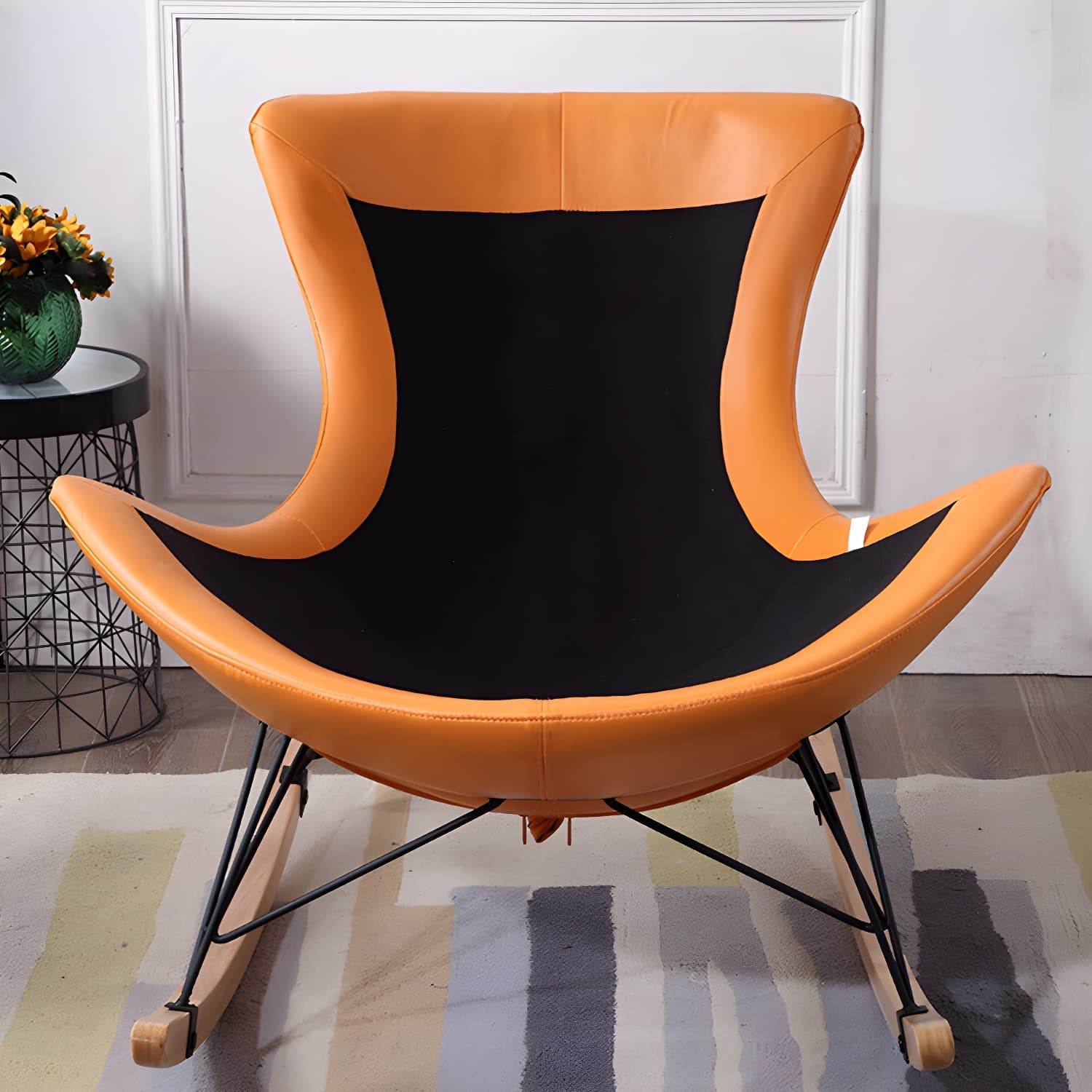 Modern Style Rocking Chair Indoor Sofa Rocking Chair for Living Room thumbnail 15