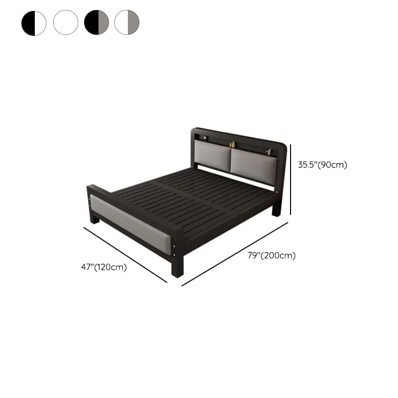 Minimalist Solid Color Storage Bed with Iron Frame and Leg for Living Room thumbnail 26