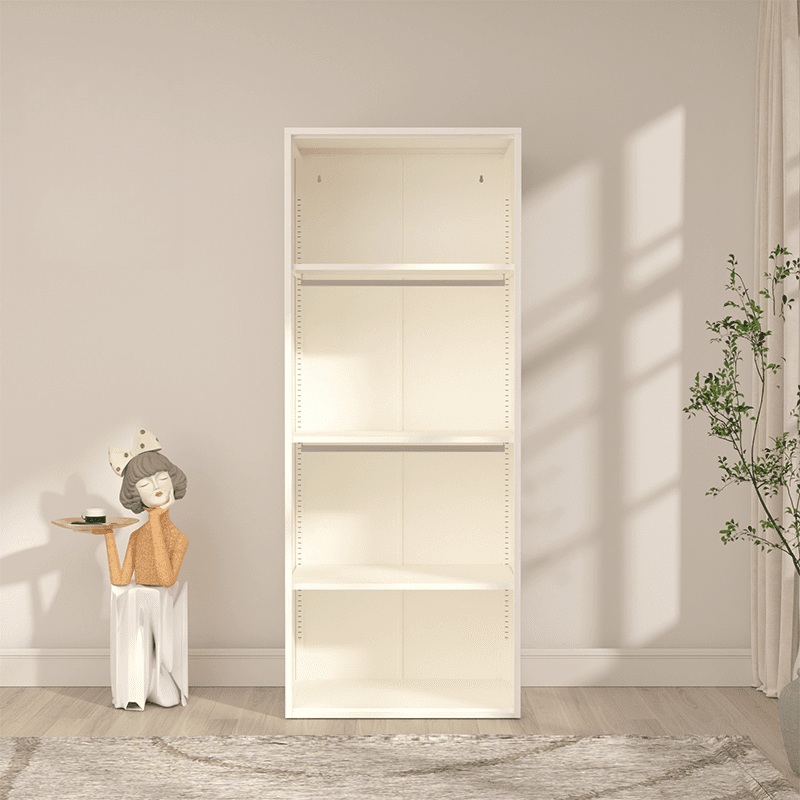 Chalk Casual Unattached Wardrobe with Adaptable Shelf, Soft Close Door, Hanging Rod, and Articulated Mechanism thumbnail 6