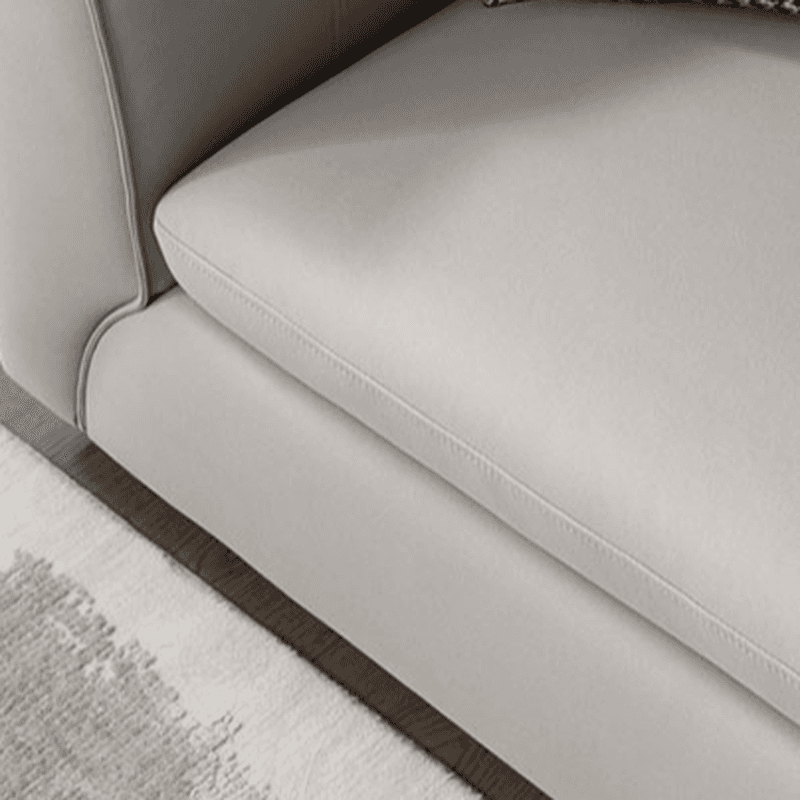Straight/L-Shape Cotton Upholstered Sofa Couch/Sofa Chaise, Horizontal/Right Hand Facing Orientation thumbnail 4