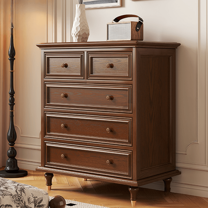 Trendy Raw Wood Console Dresser with 8/10/5 Drawers in Horizontal/Vertical Orientation