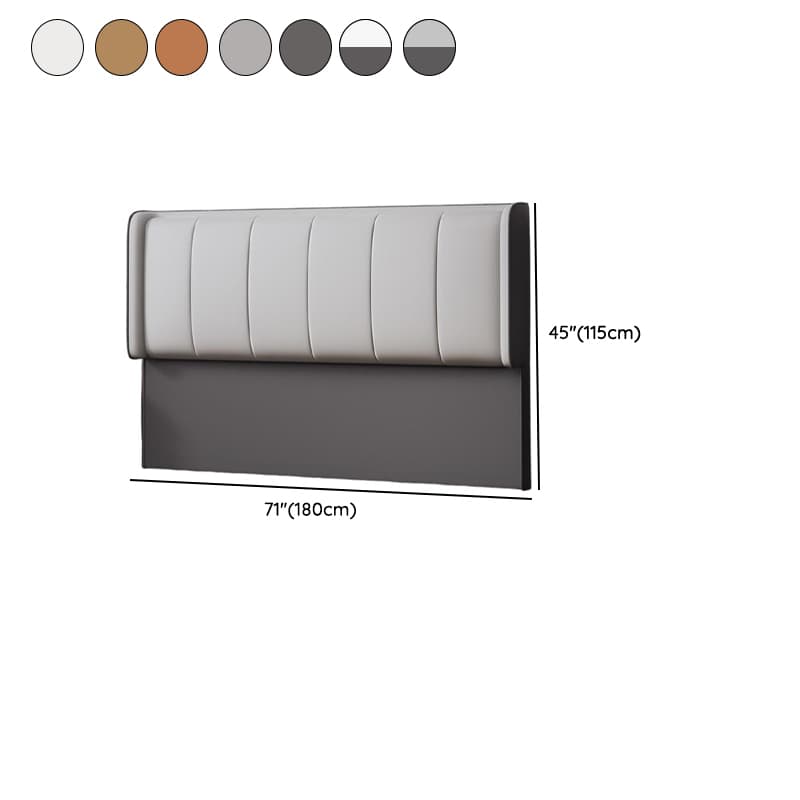 Trendy Panel Headboard in Natural Wood with No Distressing, Rectangle Shape for Full/Queen Bed, Sponge Upholstery Fill, Standard Height thumbnail 13