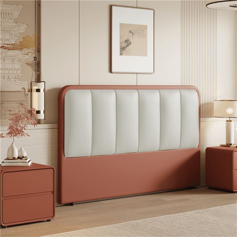 Modern Simple Style Panel Headboard in Natural Wood with No Distressing, Rectangle Shape for Twin XL/Queen/California King Bed, Featuring Sponge Upholstery and Standard Height thumbnail 2