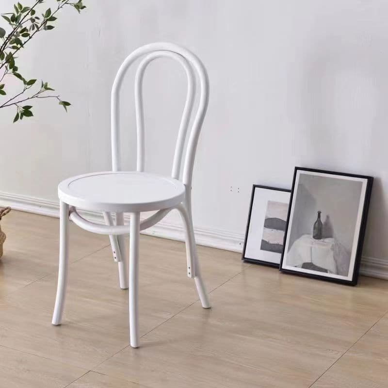 Reliable Outlined Intertwined Armless Chair for Restaurant Use thumbnail 11