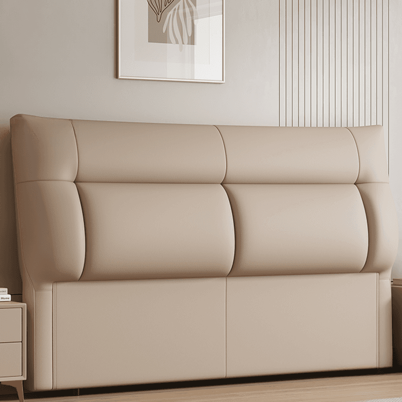 Trendy Panel Headboard in Natural Wood with No Distressing, Rectangle Shape for Queen/Full Bed, Featuring Sponge Upholstery and Standard Height thumbnail 8