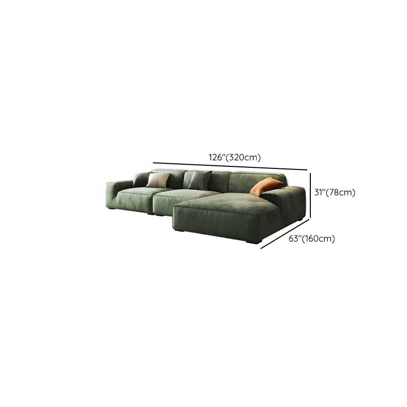 Living Room Use L-Shape/Straight Pine Green Right Hand Facing/Horizontal Sofa Chaise/Sofa with Concealed Support thumbnail 21