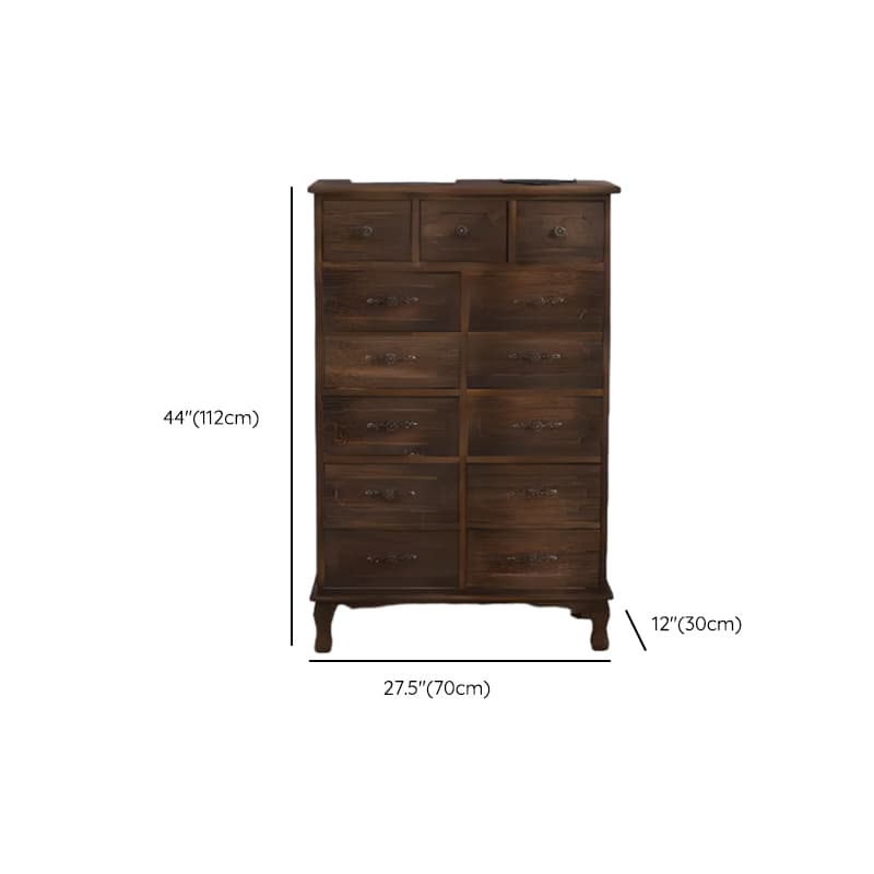 French Wood Vertical Console Dresser with 9 Drawers/7 Drawers/10 Drawers thumbnail 34