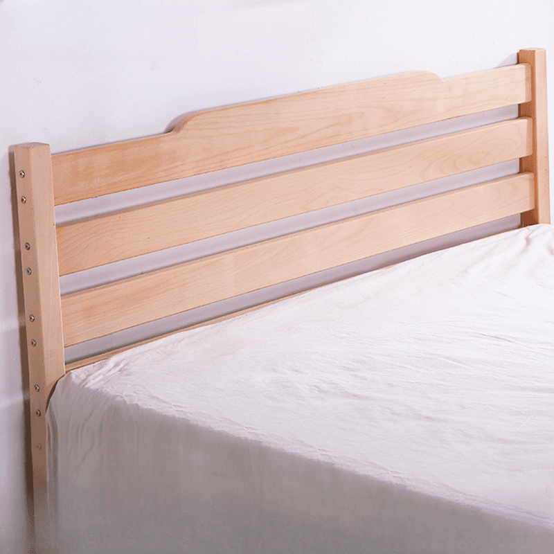 Scandinavian No Distressing Standard（36-55“） King(76"W x 80"L)/Queen(60"W x 80"L)/Full(54"W x 75"L) Beech Wood Panel/Slat Headboard, Solid Wood thumbnail 1