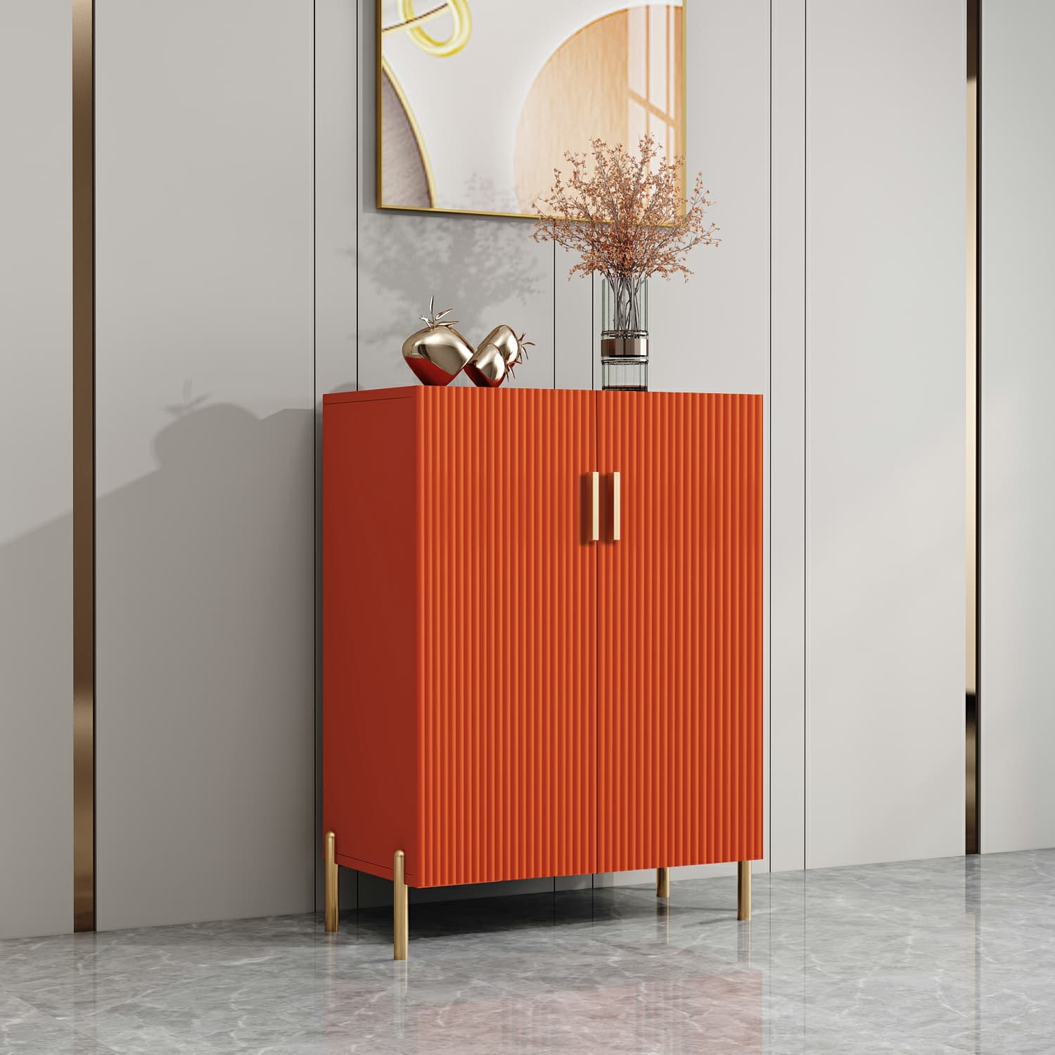 Art Deco Freestanding Server/Buffet Table for Living Room Use
