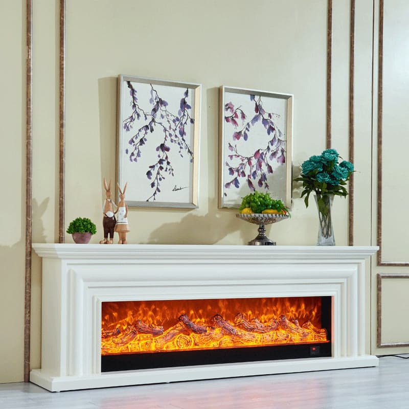 Sitting Room Use Rectangular TV Stand with Light, TV Stand Fireplace thumbnail 2