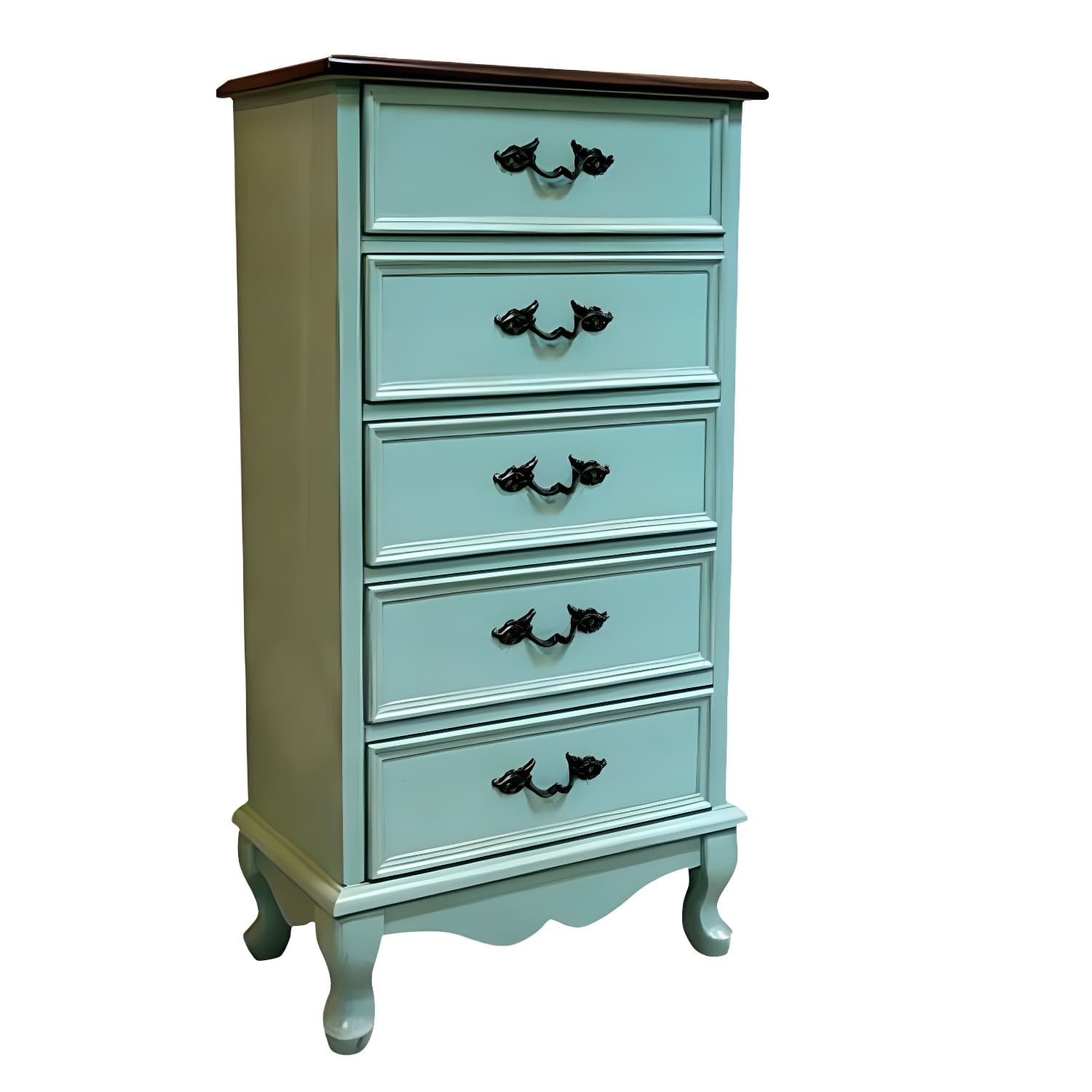 Bedroom Storage Chest Wooden Nautical Vertical Chest with Drawers thumbnail 8