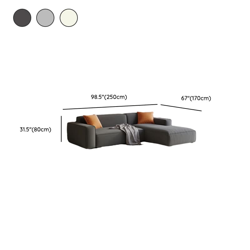 Trendy L-Shape Tear Resistant Sofa Chaise for 3-seater with Square Arm and 1 Chaise thumbnail 12