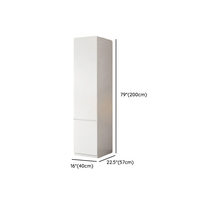 White Contemporary Alloy Cabinet Armoire with 3/6/9 Drawers, Flexible Shelf, and Hanging Rod thumbnail 29