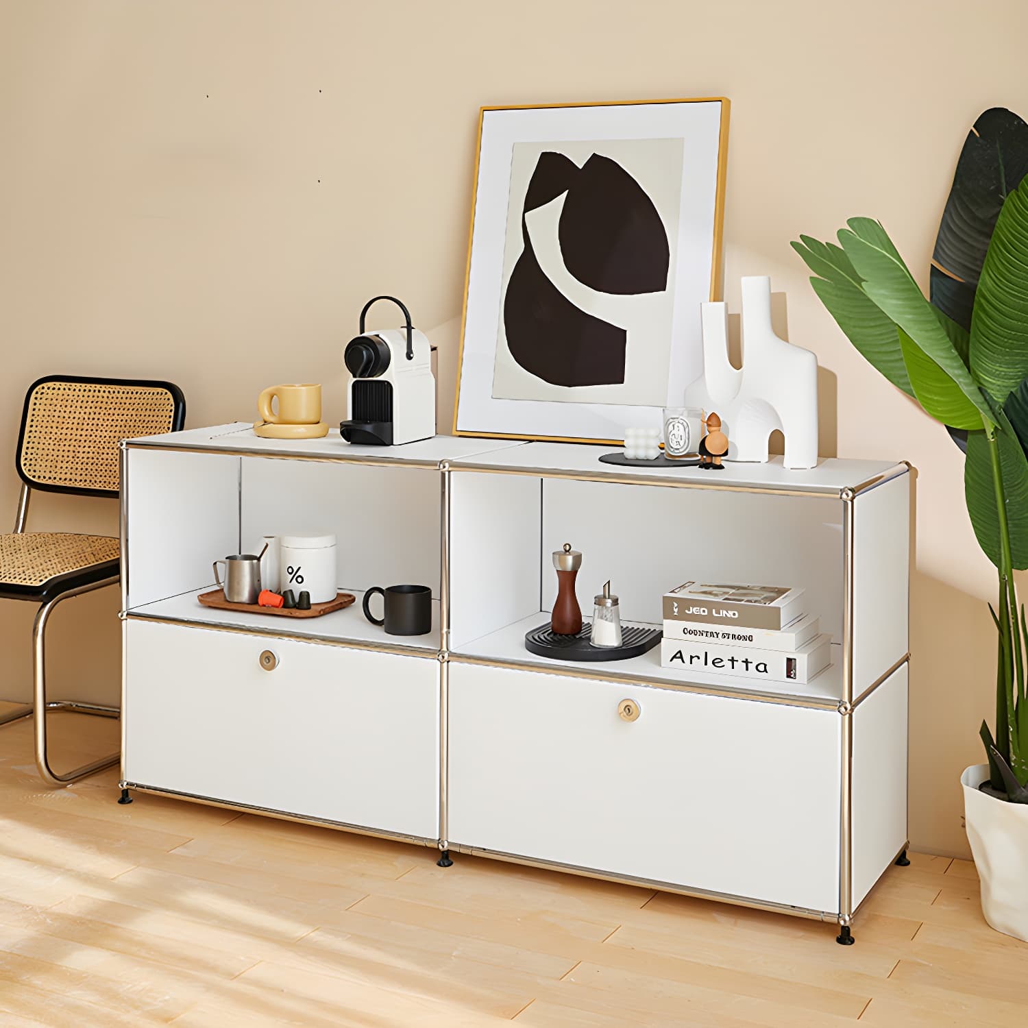 Modern Rectangle Storage Server Metal Sideboard for Dining Room thumbnail 16