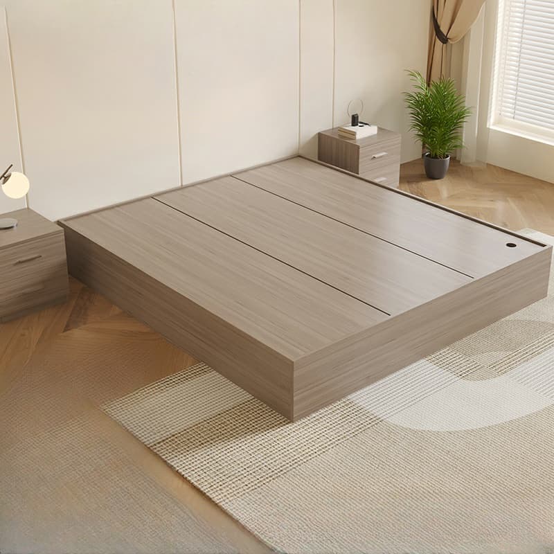 Modern Simple Style Bed Wood No Headboard for Living Room thumbnail 2