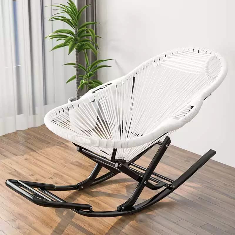 Traditional Black Metal Frame Rocking Chair with Spindle Back and High Weight Capacity thumbnail 11